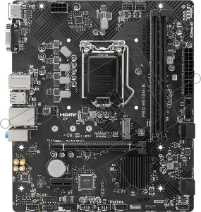 Материнская плата MSI PRO H510M-B Soc-1200 Intel H470 2xDDR4 mATX AC`97 8ch(7.1) GbLAN+VGA+HDMI (Supports 10th Gen only)