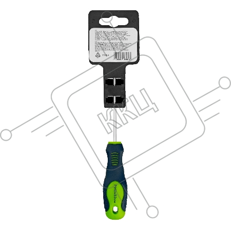 Отвертка, PH0 х 80 мм, CrV, 2-х компонентная рукоятка// Сибртех