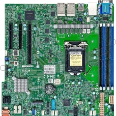 Материнская плата Supermicro X12STH-LN4F bundle, LGA1200, Intel C256, 4xDDR4, 8xSATA, 1xM.2, 1xPCIe 4.0 x16, 2xPCIe 4.0 x4, 1xPCIe 3.0 x4, 1xVGA, 4x 1Gb LAN, 2xUSB 3.2 Gen1, 2xUSB 2.0, microATX