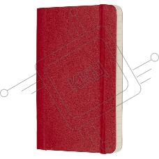 Блокнот  Moleskine CLASSIC SOFT QP611F2 90x140мм 192стр. линейка мягкая обложка фиксирующая резинка красный