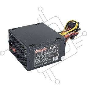 Блок питания 600W ExeGate 600NPX, ATX, PC, black, 12cm fan, 24p+4p, 6/8p PCI-E, 3*SATA, 2*IDE, FDD + кабель 220V в комплекте