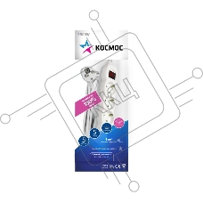 Удлинитель 5х5м с заземл. 16А IP20 ПВС 3х1 с выкл. Космос YKsm5m-5g-Z-V(K)