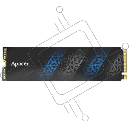 Накопитель SSD Apacer 1TB M.2 AS2280P4U PRO PCIe Gen3x4, R3500/W3000 Mb/s, MTBF 1.8M, 3D NAND, NVMe, Retail (AP1TBAS2280P4UPRO-1)