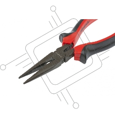 Длинногубцы Black Nickel, 180 мм, прямые, двухкомпонентные рукоятки Matrix