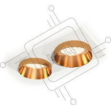 Комплект встраиваемого светильника Ambrella light XC6525024 SWH/PYG белый песок/золото желтое полированное MR16 GU5.3 (C6525, N6134)