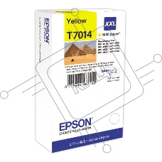 Картридж струйный EPSON C13T70144010 желтый (3400 стр. сверх-повышенной емкости) для WorkForce WP-4015DN WP-4015, WP-4025DW WP-4025, WP-4095DN WP-4095, WP-4515DN WP-4515, WP-4525DNF WP-4525, WP-4535DWF WP-4535, WP-4595DNF WP-4595