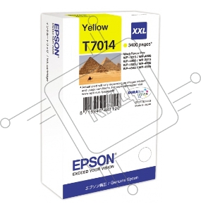 Струйный картридж EPSON C13T70144010 WP 4000/4500 Series Ink XXL Cartridge Yellow 3.4k