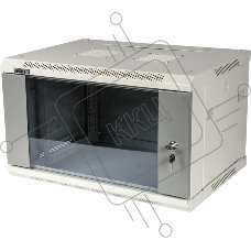 Шкаф настенный серии Pro, 9U 600x450, стеклянная дверь
