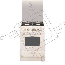Плита газовая Gefest ПГ 6100-03 0279 бежевый, конфорок 4 шт, духовка 52 л, 60 см x 85 см x 60 см
