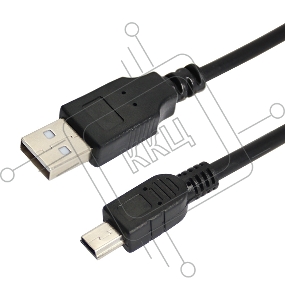 Кабель USB (шт. mini USB - шт. USB A) 0.2 метра, черный REXANT