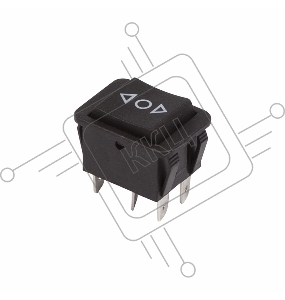 Выключатель клавишный 250V 15А (6с) (ON)-OFF-(ON) черный  с нейтралью  Б/Фикс  REXANT