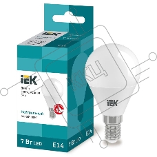 Лампа Iek LLE-G45-7-230-40-E14 светодиодная ECO G45 шар 7Вт 230В 4000К E14 IEK