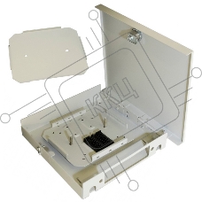 Бокс оптический Hyperline, портов: 8, SC, duplex LC, ST, FC, 215х193х40 мм (ВхШхГ), цвет: серый, (FO-WBY-8UN-MI)