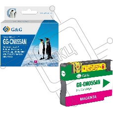 Картридж струйный G&G GG-CN055AN пурпурный (14 мл) для HP Officejet 6100/6600/6700/7110/7510/7610/7612