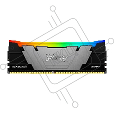 Оперативная память Kingston Fury Renegade, DDR4, 128GB (4x32GB), 3200MHz, CL16, DIMM, радиатор, RGB, серебристый/чёрный