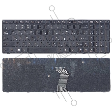 Клавиатура для ноутбука Lenovo IdeaPad G500 G700 черная с черной рамкой