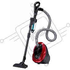 Пылесос Samsung VC20M257AWR красный, 460/2000 Вт, уборка сухая, пылесборник мешок 2.5 л