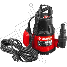 Насос ЗУБР НПЧ-М1-400 мастер м1 погружной дренажный для чистой воды частицы до 5мм 400Вт 120л/мин