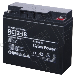 Батарея SS CyberPower RC 12-18 / 12 В 18 Ач Battery CyberPower Standart series RC 12-18 / 12V 18 Ah