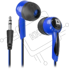 Наушники Defender Basic-604 синий кабель 1 1 м