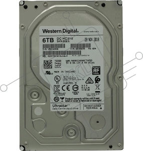 Жесткий диск WD 6Tb 7200rpm HGST SATA-III 0B36039 HUS726T6TALE6L4 Ultrastar 7K6 256Mb 3.5