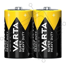 Батарейка Varta SUPERLIFE R20 D Shrink 2 Heavy Duty 1.5V (2020) (2/24/120) (24 шт.)
