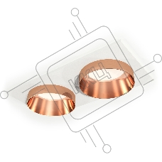 Комплект встраиваемого светильника Ambrella light XC6525025 SWH/PPG белый песок/золото розовое полированное MR16 GU5.3 (C6525, N6135)