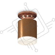 Светильник Ambrella Light XS6304152 SCF/PPG/FR кофе песок/золото розовое полированное/белый матовый MR16 GU5.3