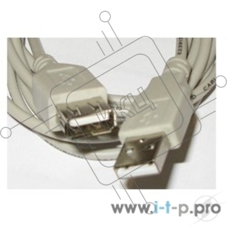 Кабель Gembird PRO CCF-USB2-AMAF-6 USB 2.0 кабель удлинительный 1.8м AM/AF  позол.конт., фер.кол.,  пакет 