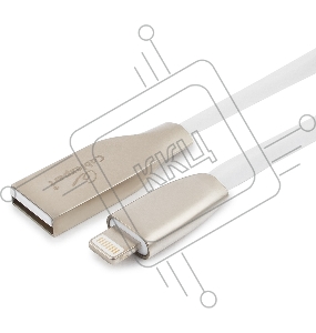 Кабель Cablexpert для Apple CC-G-APUSB01W-1.8M, AM/Lightning, серия Gold, длина 1.8м, белый, блистер