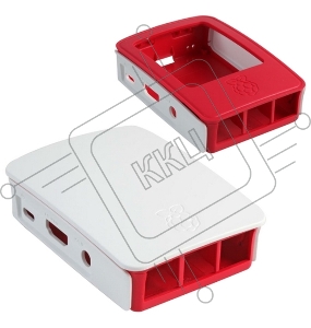 Корпус RA129 red-white для микрокомпьютера Raspberry Pi 3. ACD Red+White ABS Plastic case for Raspberry Pi 3