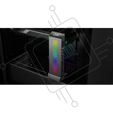 Держатель для видеокарты Deepcool GH-01 A-RGB (комплект цветового дооснащения корпуса, RGB, подключение 3pin (+5V-D-G)) Color Box