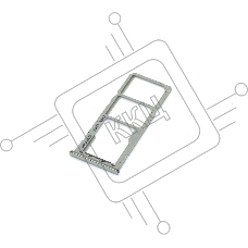 Лоток для SIM-карты Samsung Galaxy A20/A30/A50/A70 (A205F/A305/A505/A705F) белый