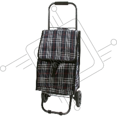 Тележка с сумкой Рыжий кот D203ECO Tartan, до 30 кг