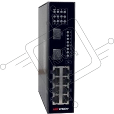 Коммутатор Hikvision DS-3T0310P 8x100Mb 2SFP 8PoE+ 240W неуправляемый