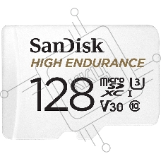 Флеш карта microSD 128GB SanDisk microSDXC Class 10 UHS-I U3 V30 High Endurance Video Monitoring Card