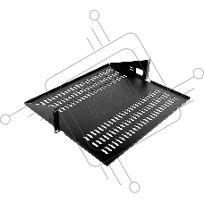 Полка ЦМО МС, с центр. креплением, 2U, 89х483х403 мм (ВхШхГ), для стоек, черный