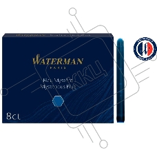 Картридж Waterman Standard (CWS0110910) Mysterious Blue чернила для ручек перьевых (8шт)