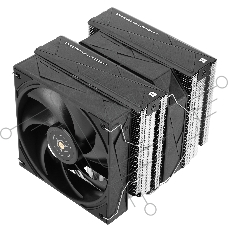 Кулер для процессора Thermalright Royal Pretor 130 (4-pin PWM, 158mm, Ni/Cu, 6x6mm, 1x120+1x130mm, 80.45CFM/81.88CFM, 29.4dBA/28.3dBA, 2150PM/1750RPM, S: 1200, 1700, 1851, 2011, 2066, 115X, AM4, AM5, silver, black)