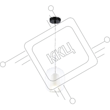Подвесной светильник Ambrella light LH11121 BK/WH/CL черный/белый/прозрачный E27 max 60W D175*310