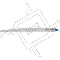 Полотно для сабельной пилы ЗУБР S1222VF  ЭКСПЕРТ BiMet универс. до 6'' 280/1.8-2.5мм