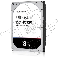 Жесткий диск для сервера WD/HGST Ultrastar 7K8 (3.5’’, 8TB, 256MB, 7200 RPM, SAS 12Gb/s, 512E SE), SKU: 0B36400
