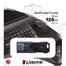 Флеш диск Kingston 128Gb DataTraveler Exodia Onyx DTXON/128GB USB3.2 черный