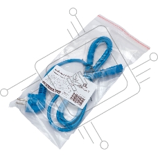 Кабель питания Cablexpert Россия PC-186-VDE-B-1.8M, Schuko-C13, 3x0.75мм2, 10A, с заземлением, медь, 1.8м, синий, пакет