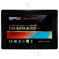 Накопитель SSD Silicon Power Slim S55, 120GB, SATA III, 2.5