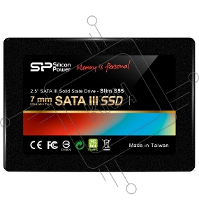 SSD накопитель Silicon Power SATA III 120Gb SP120GBSS3S55S25 Slim S55 2.5