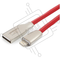 Кабель Cablexpert для Apple CC-G-APUSB01R-1M, AM/Lightning, серия Gold, длина 1м, красный, блистер