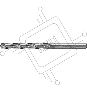 Сверло по металлу ЗУБР 6.9х109мм, сталь Р6М5, класс А