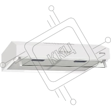 Вытяжка встраиваемая Gorenje WHU529EW/M белый управление: кнопочное (1 мотор)