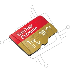 Флеш карта microSDXC SanDis 1024GBEXTREME Class 10, UHS-I, W130, R 190 МБ/с, <SDSQXAV-1T00-GN6MN> без адаптера на SD